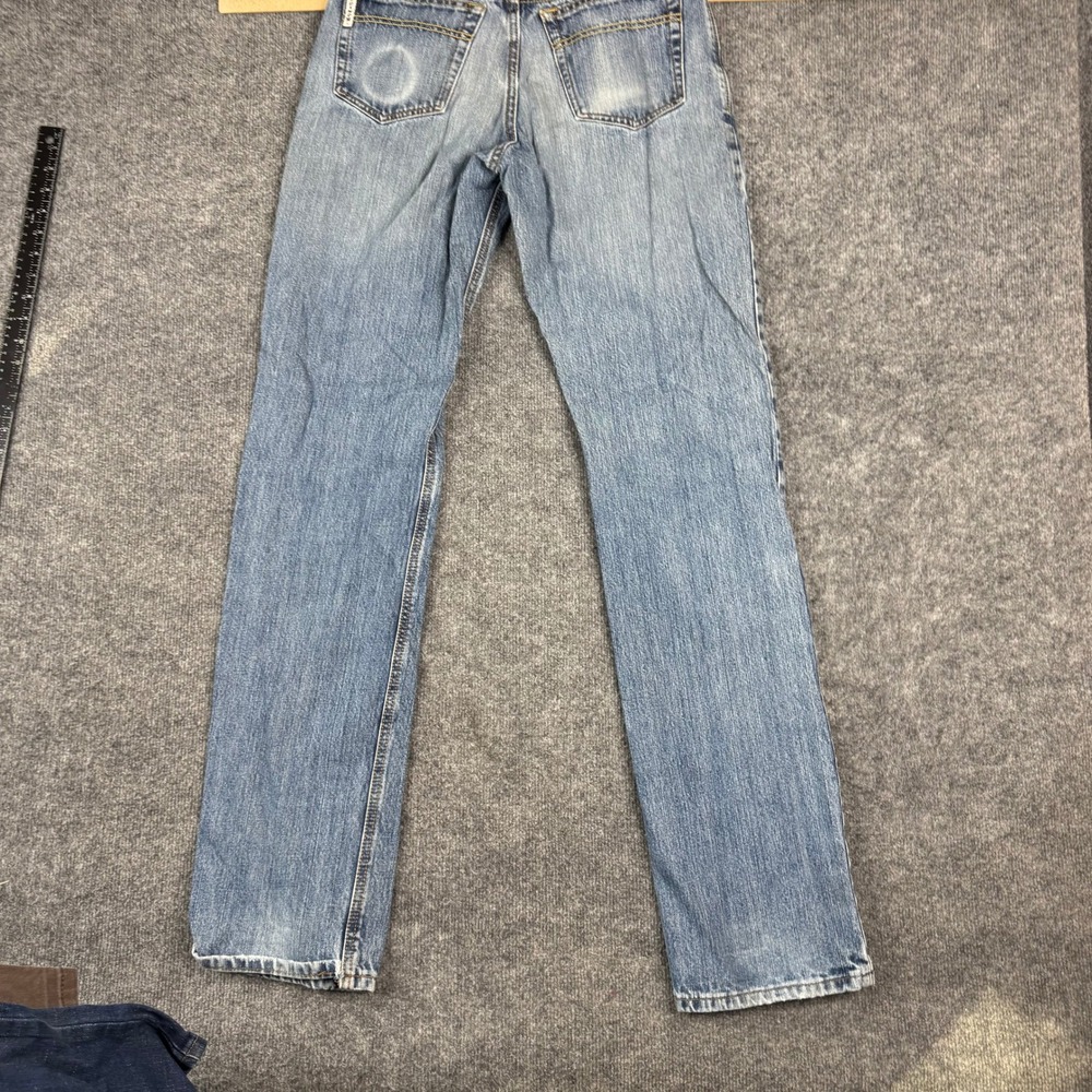 Cinch Jeans Mens Size 30x38 Blue Light Wash Straight Leg Western Denim 24684 - Picture 7 of 10